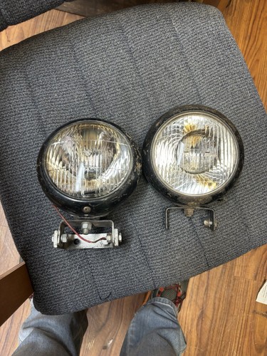 Coppia luci trattore vintage