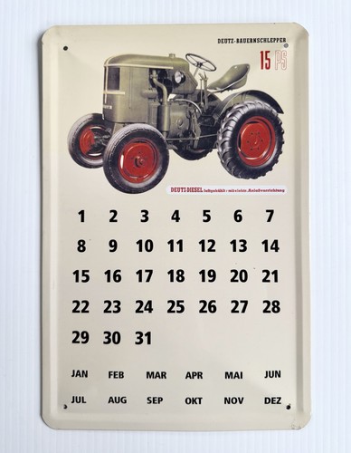 Insegna calendario latta - insegna/calendario,